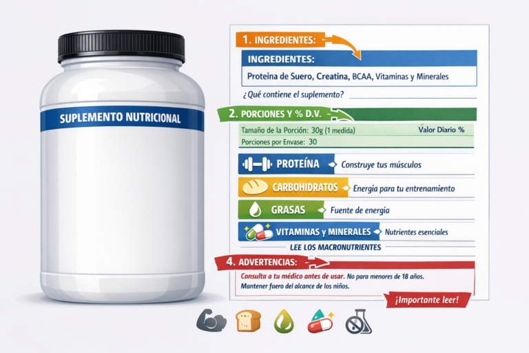 Lee más sobre el artículo Cómo leer la etiqueta de un suplemento correctamente