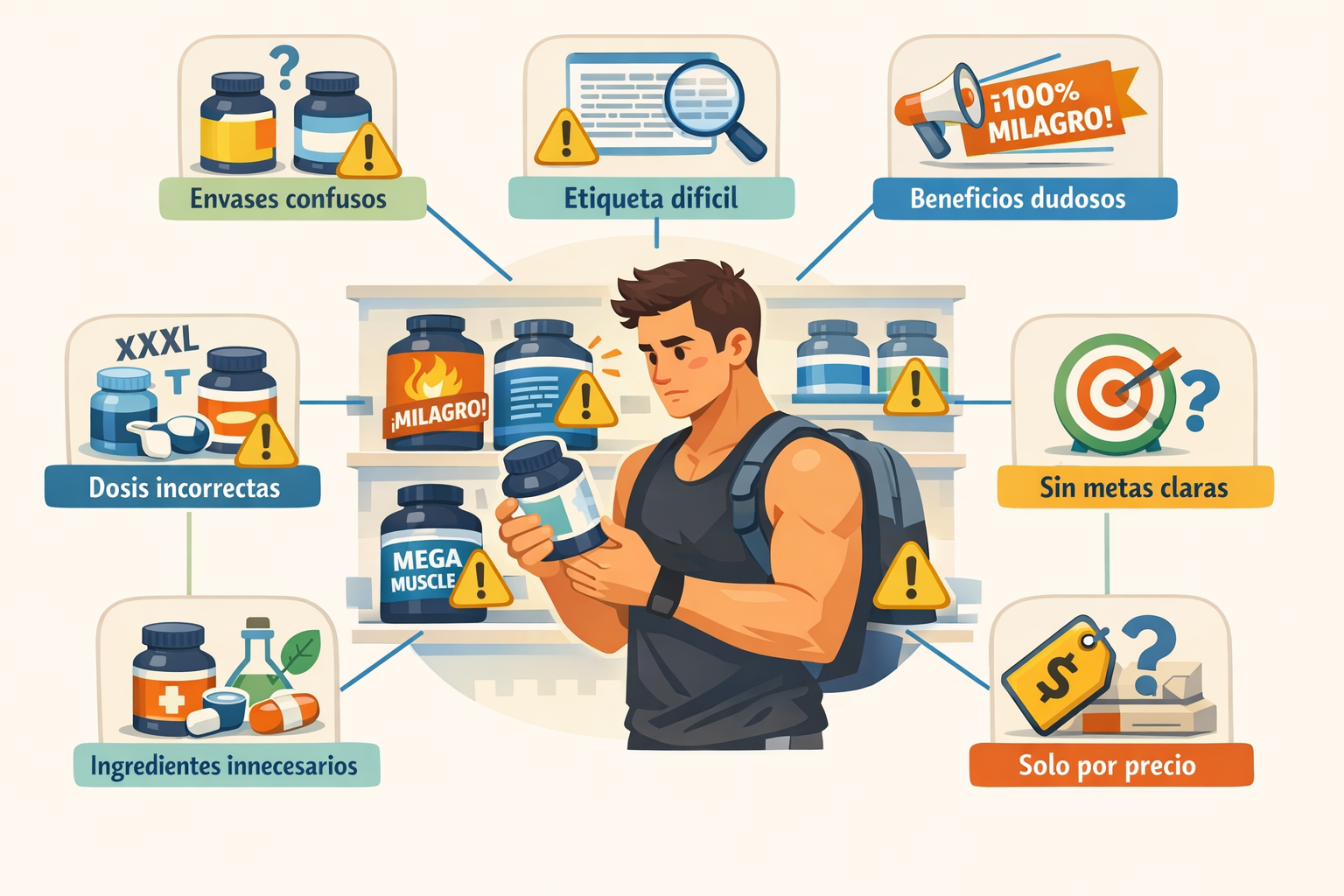 Lee más sobre el artículo Los 7 errores más comunes al comprar suplementos (y cómo evitarlos)